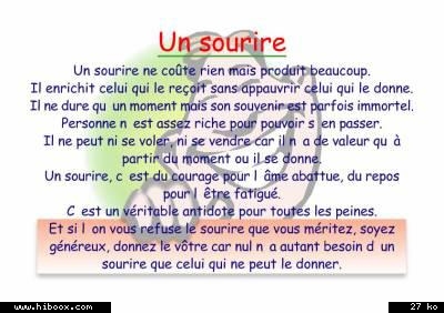 ah que c'est bon de sourire